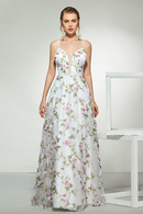 Elegant wedding dress a line floor length simple bridal gowns wedding dress