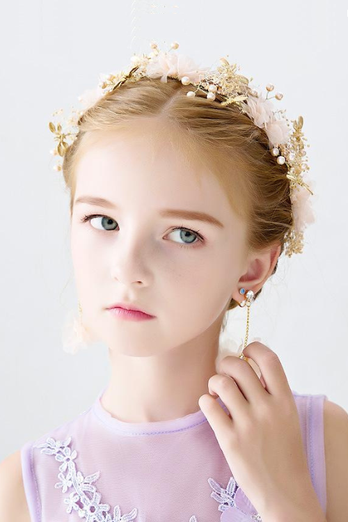 Children Hair Accessories Girl Headdress Princess Headband Girl Head Flower Birthday Accessory Designer Headbands