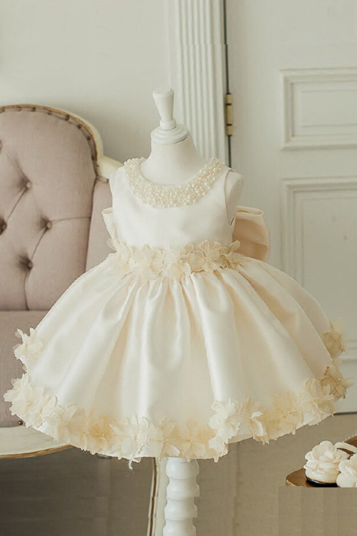 Girls Princess Dress for Baby Elegant Wedding Dresses Kids Vintage Ball Gown Children 1st Birthday Baptism Party
