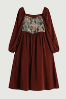 Romantic French Dress Spring Vintage Mori Girl Mid Long Frocks Female Long Sleeve Loose Holiday Party Club Dresses