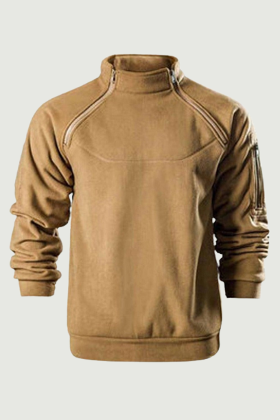 Autumn and Winter New Men Military Tactical Fleece Jacket Men Outdoor Mountaineering Climbing Fleece Warm Plush Pullover