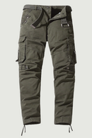 Cotton Cargo Pants Men Casual Straight Solid Trousers Military Tactical Sports Pants Jogging