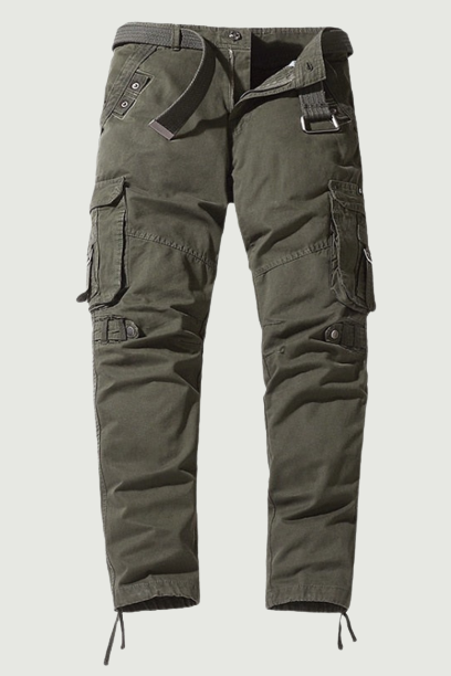 Cotton Cargo Pants Men Casual Straight Solid Trousers Military Tactical Sports Pants Jogging