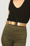 Elastic Gold Chain Belt Female Waist Jeans Belts For Women Stretch Cummerbunds Silver Metal Waistband