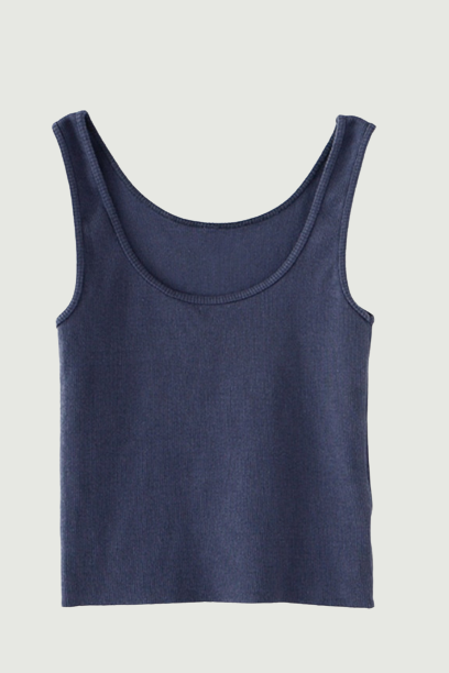 Vintage Women Soft Cotton Slim Tank Summer Ladies Sleeveless Solid Short Tops Girls Chic Streetwear Top