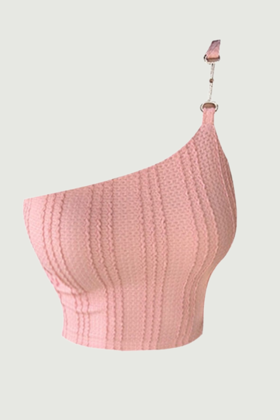 Women's Summer Pink Camisole Crop Tops Female Sexy Streetwear Casual Chic Girl Vintage Off Shoulder Tank Top