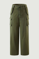 Women Tooling Military Pocket Trousers Summer Ladies Athleisure Female Cotton Blend Bottoms