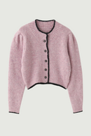 Women Sweater Spring Fall New Candy Solid Wool Round Neck Long Sleeve Knit Cardigan Sweater