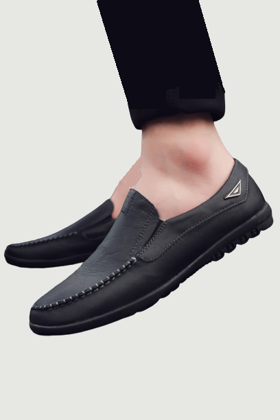 Genuine Leather Men Shoes Casual Luxury Italian Mens Loafers Moccasins Breathable Slip on Boat Shoes