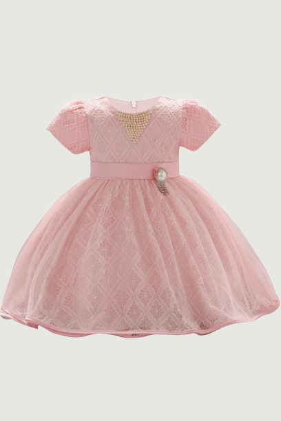 Gown Clothes Infant Baby Girl Dress Lace Embroidery beads Baptism Dresses for Girls 1st Year Birthday Party Wedding