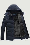 Men Parka Thick Winter Coat Warm Hooded Windpoof Outwear Men Clothing