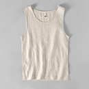 Linen Vest Men Summer Solid O-neck Sleeveless Waistcoat Simple Casual Loose Tess