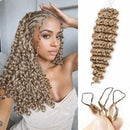 Woman with long, curly blonde hair posing indoors, Obroi