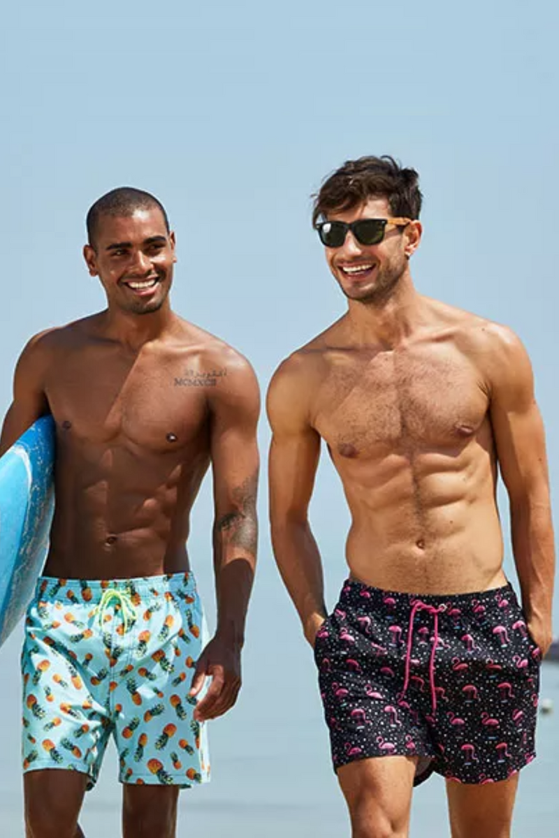 Summer Mens Siwmwear Beach Board Shorts Briefs For Man Swim Trunks Male Sportswear Beachwear Fitness
