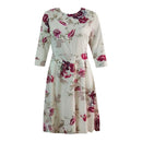Women Elegent Floral Vintage Party Dress Long Sleeve Women Boho Dress Female Summer Holiday Casual Dress