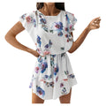 Women's Summer Bohemian dress Ruffles Sleeve party dresses Casual floral dress Beach Sundress dresses for women s