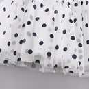 Fall Newborn Infant Baby Girls Dress Casual Denim Long Sleeve Mesh Princess Dresses+Hat Toddler Girls Clothes Vestidos