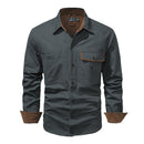 Mens Cotton Linen Shirts Stand Collar Retro Slim Shirts For Men Soft Long Sleeve Spring Autumn Male Shirt