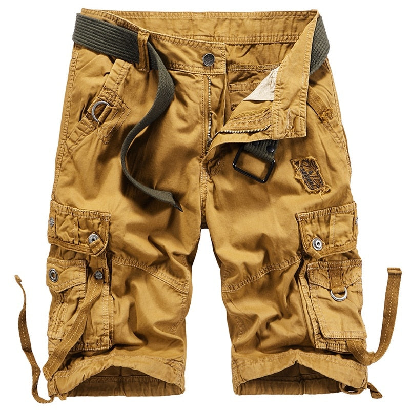 Summer Shorts Section Denim Shorts Men Cotton Short Fat Increase Young Men Bags Overalls