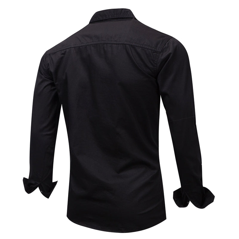 Army Style Khaki Shirts Men Jungle Camping Outdoor Fishing Casual High Quality Pure Cotton Lapel Long Sleeve Male Jackets