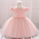 Baby Girl Clothes Christen Dress Newborns Toddler Baptism Flower Princess First Ceremony Party Evening