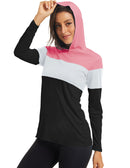 UPF 50+ Sun/UV Skin Protection Shirt Womens Anti-UV Long Sleeve Performance Swim T-Shirts Hoodie Tees Tops Outdoor Girl