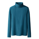 Women top Long  sleeve Turtleneck Cotton tshirt women all match tee black red white t shirt women top