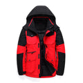 Men Winter Casual White Duck Down Jacket Thicken Snow Parka Overcoat Jacket Men Hooded Windbreaker Down Outwear Coats