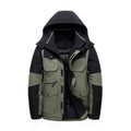 Men Winter Casual White Duck Down Jacket Thicken Snow Parka Overcoat Jacket Men Hooded Windbreaker Down Outwear Coats