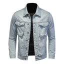 Denim Motorcycle Men Jacket High Street Retro Jacket Bomber Jacket Street Clothing Men Jacket