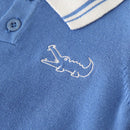 Baby Boys Knitted Sweaters Spring Lightweight Casual Lapel Children Tops Long Sleeve Kids Clothes for Boys