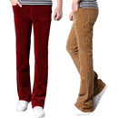 Men Casual Pants Micro Flare Pants Corduroy Pants Slim Classic Designer