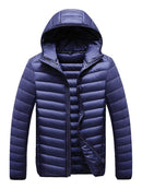 Autumn and Winter Down Jacket Men White Duck Down Hooded Sports Casual and Warm Clothes Coat
