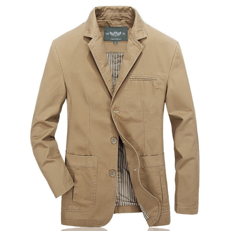 Military Blazer Jacket Men Spring Autumn Casual Coats Army Bomber Suit Jackets