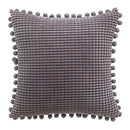 Soft Velvet Cushion Cover Solid Pillow Case Corduroy Flocking Yellow Gray Pink Home Decorative Pillow Cover 45x45cm Pompom Ball