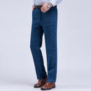 Spring Summer Arrival High Waist Jeans For Men Straight Autumn Casual High Quality Cotton Regular Fit Denim Pants Baggy Trousers