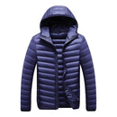 Autumn and Winter Down Jacket Men White Duck Down Hooded Sports Casual and Warm Clothes Coat