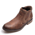 Men Boots Leather Autumn Winter Vintage Style Ankle Short Chelsea Boot Man Footwear