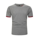 Elastic Men T-Shirt O-Neck Short Sleeve Men T Shirt for Clothing T Shirt Men Top