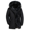 Winter Big Genuine Fur Hood Duck Down Jackets Men Warm High Quality Down Coats Male Casual Winter Outerwer Down Parkas