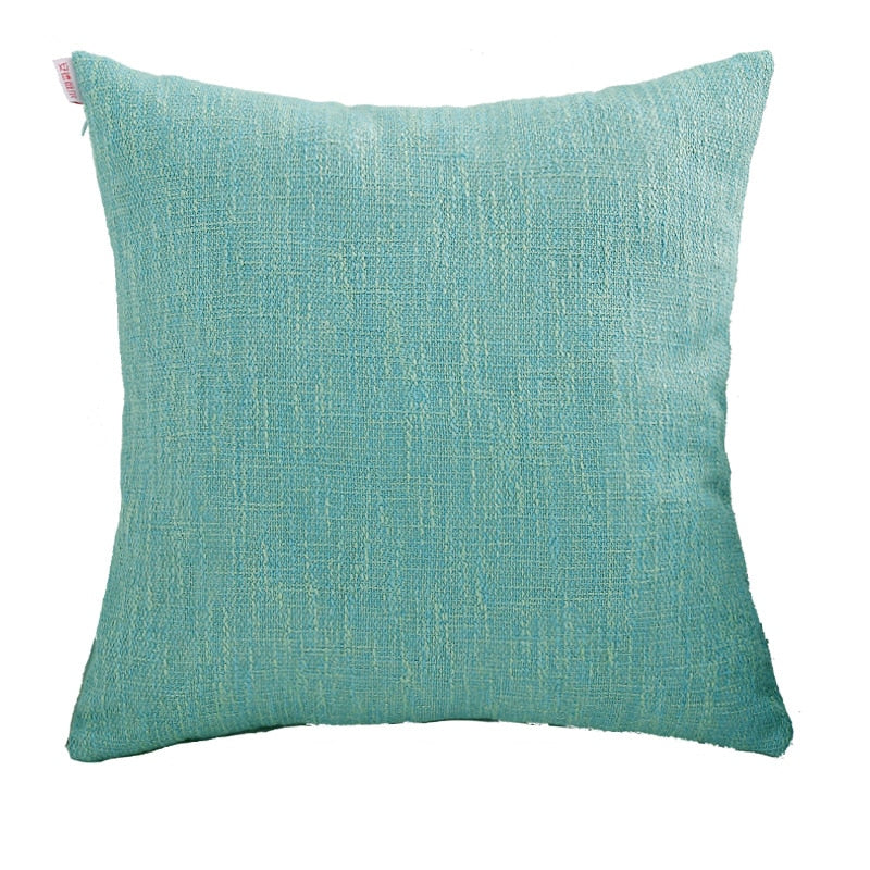 Plain Cushion Cover Solid Home Decorative Vintage Pink Ivory Blue Green Pillow Case for Home Sofa Bed  45x45cm 50x50cm 60x60cm