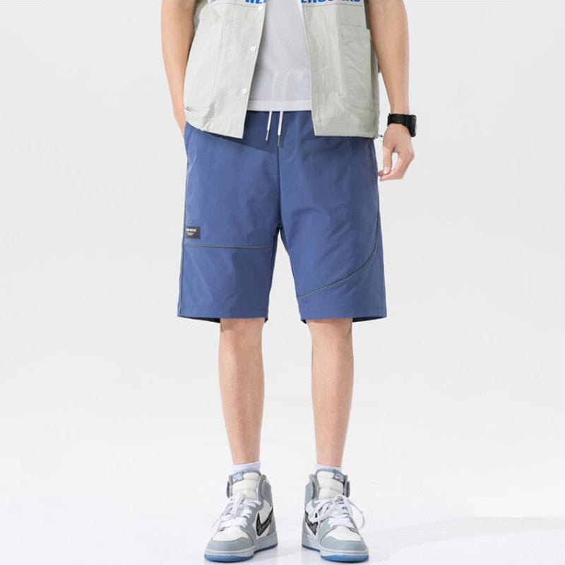 Short Comfortable Breathable All-Match Casual Men Pocket Shorts Working Men Beach Short Big