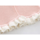 Baby Girls Knit Cardigan Sweater Ruffle Single Breasted O-Neck Long Sleeve Tops for Girl Clothes Cute Flower Coats
