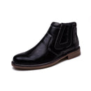 Men Boots Leather Autumn Winter Vintage Style Ankle Short Chelsea Boot Man Footwear