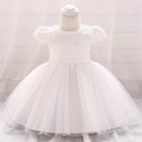 Baby Girl Clothes Christen Dress Newborns Toddler Baptism Flower Princess First Ceremony Party Evening