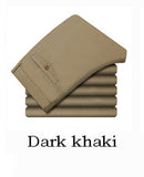 Summer Thin Mens Suit Pants Cotton Stretch Office Business Casual Comfortable Straight Trousers