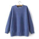 Women Clothing Sweaters Autumn Winter Pullover O-Neck Long Sleeve Knitted Jumper