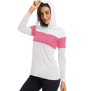 UPF 50+ Sun/UV Skin Protection Shirt Womens Anti-UV Long Sleeve Performance Swim T-Shirts Hoodie Tees Tops Outdoor Girl