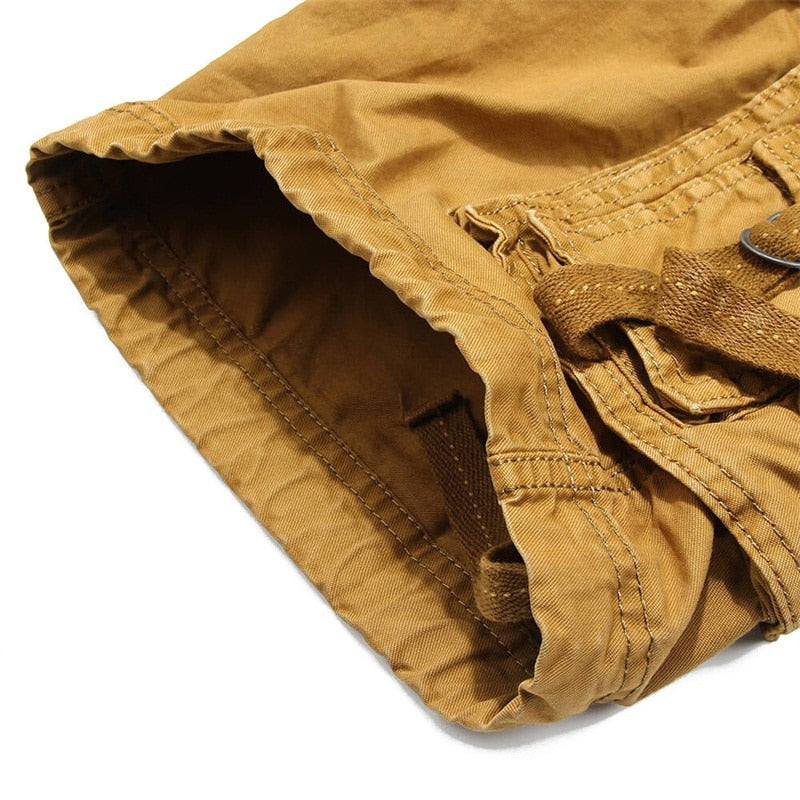 Summer Shorts Section Denim Shorts Men Cotton Short Fat Increase Young Men Bags Overalls