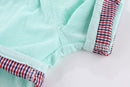 Summer Boys Shorts with Belt Plaid Elastic Waist Casual Cotton Solid Short Pants for Kids Clothes